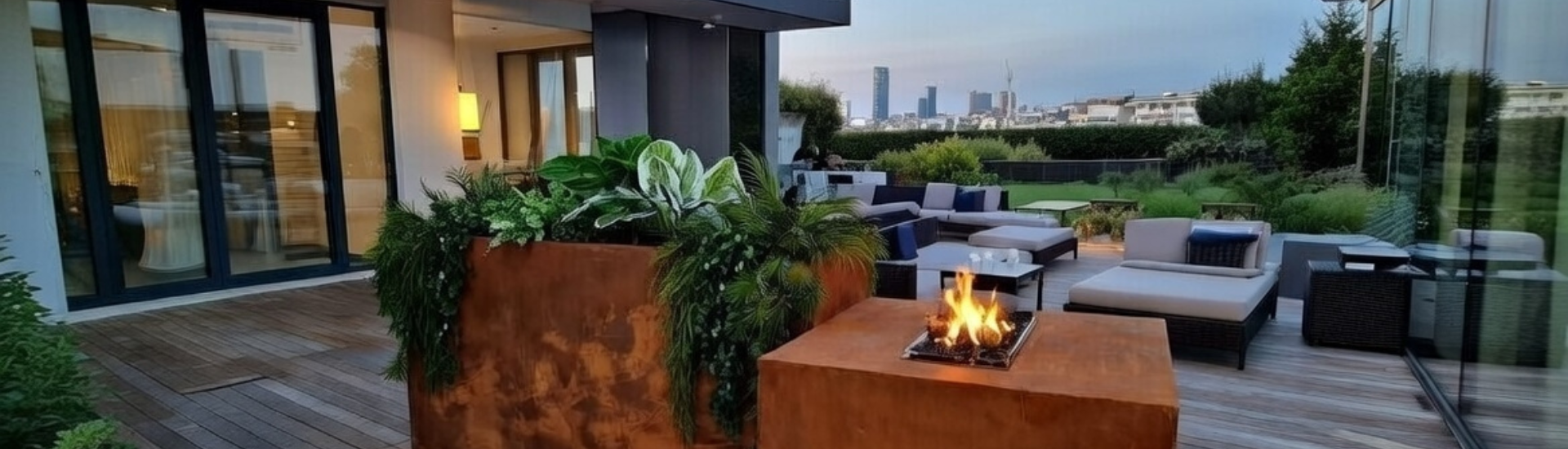 Fioriera in ferro per esterni