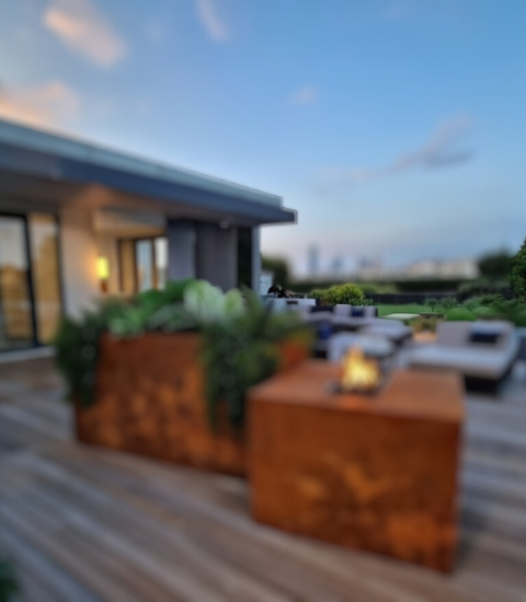 Fioriera in ferro per esterni