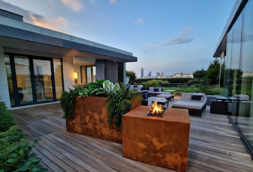 Fioriera in ferro per esterni