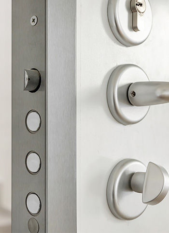 Serratura di unna Porta Blindata in Primo Piano