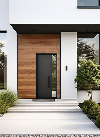 Ingresso Abitazione con Porta dal Design Moderno